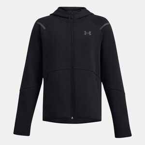 NWT Under Armour Unstoppable Full Zip Fleece Hoodie Jacket Black Sz Large